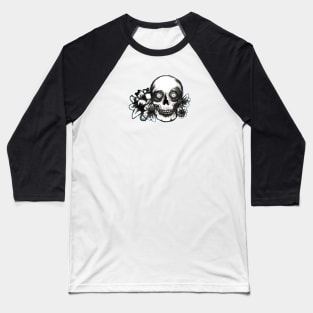 Time, skull with lilies Baseball T-Shirt